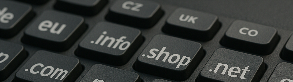 Tastatur mit Internet-Domains Tastatur mit Internet-Domains